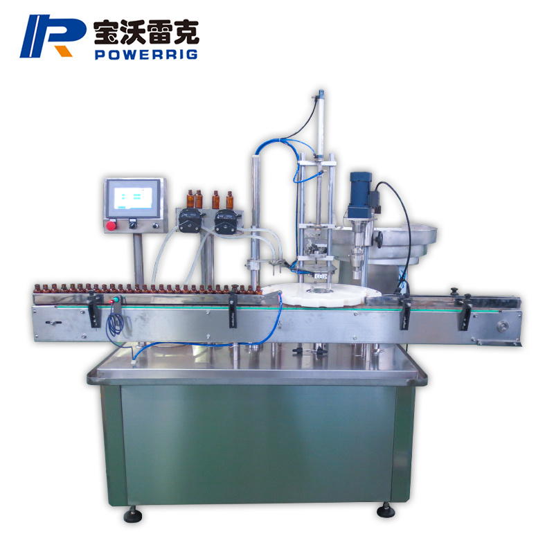 Automatic eye drop oral liquid small plastic glass bottle capping vial filling machine