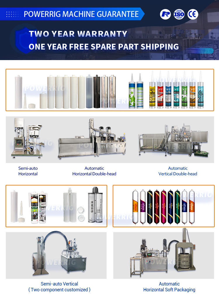 Semi Automatic Adhesive Manual RTV Glass Cement MS Cartridge Sealant Silicone Filling Machine