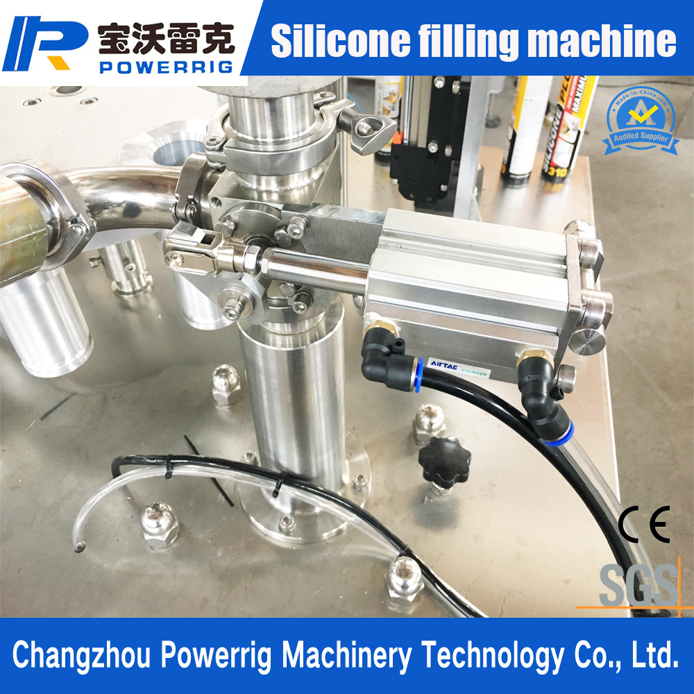 thick oil lube grease acrylic resin cartridge filler machinery sealant glue filling machine