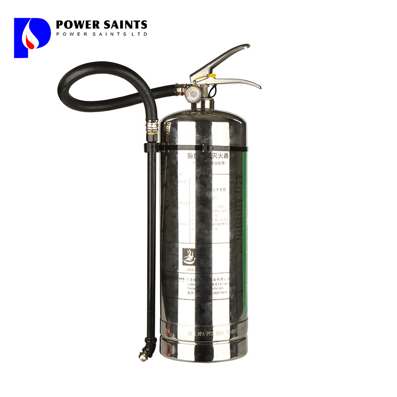 Portable Fire Extinguisher for Kitchen Class F Fire Stainless Steel Extinguisher Cylinder