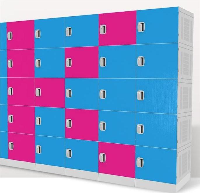 Manufacturer outdoor Waterproof RFID abs gym accessories storage plastic smart school organizer cabinet lockers with key lock