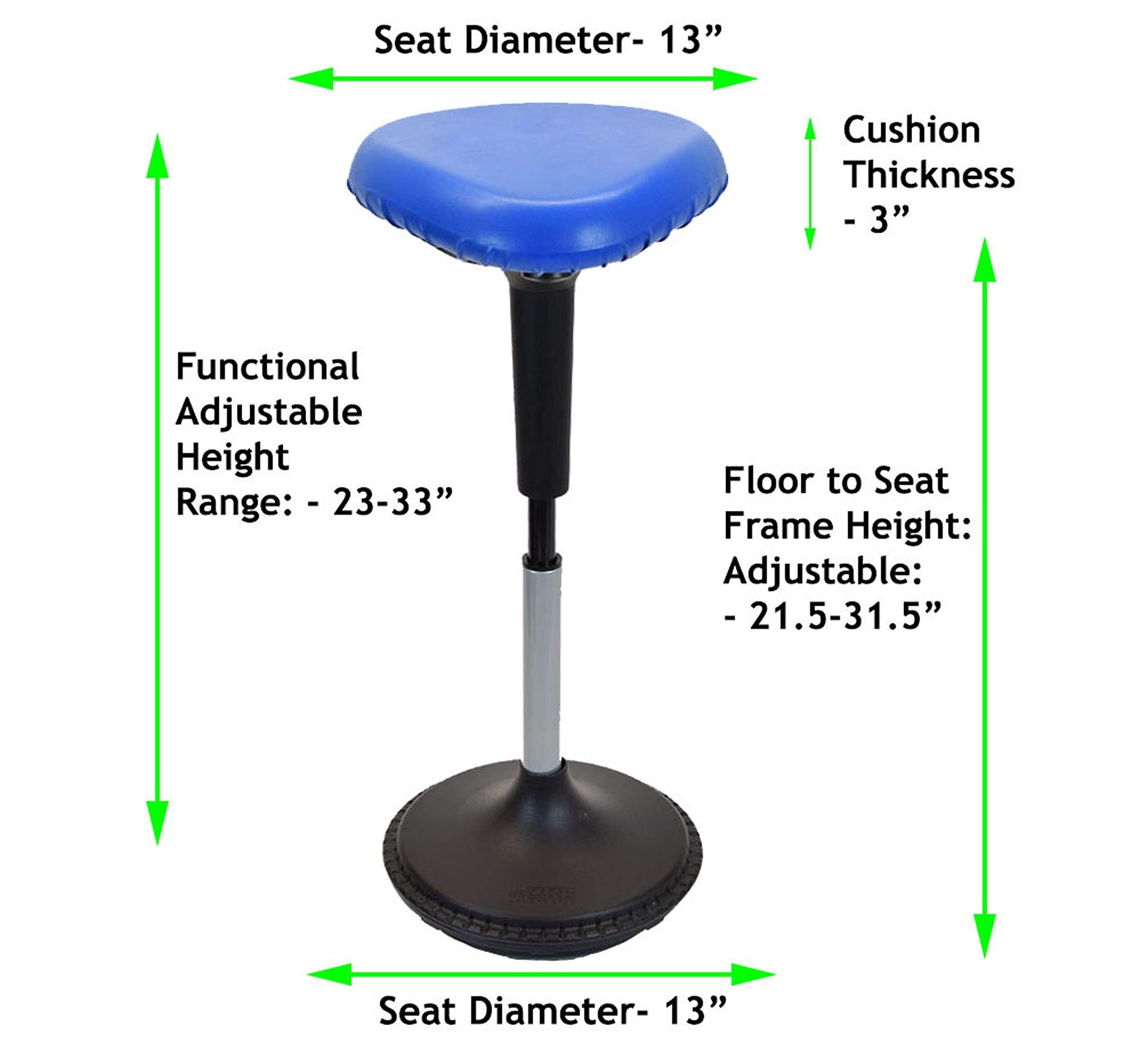 new adjustable swivel leaning sit wobbling computer bar kids office chair wobble stool for adults classroom