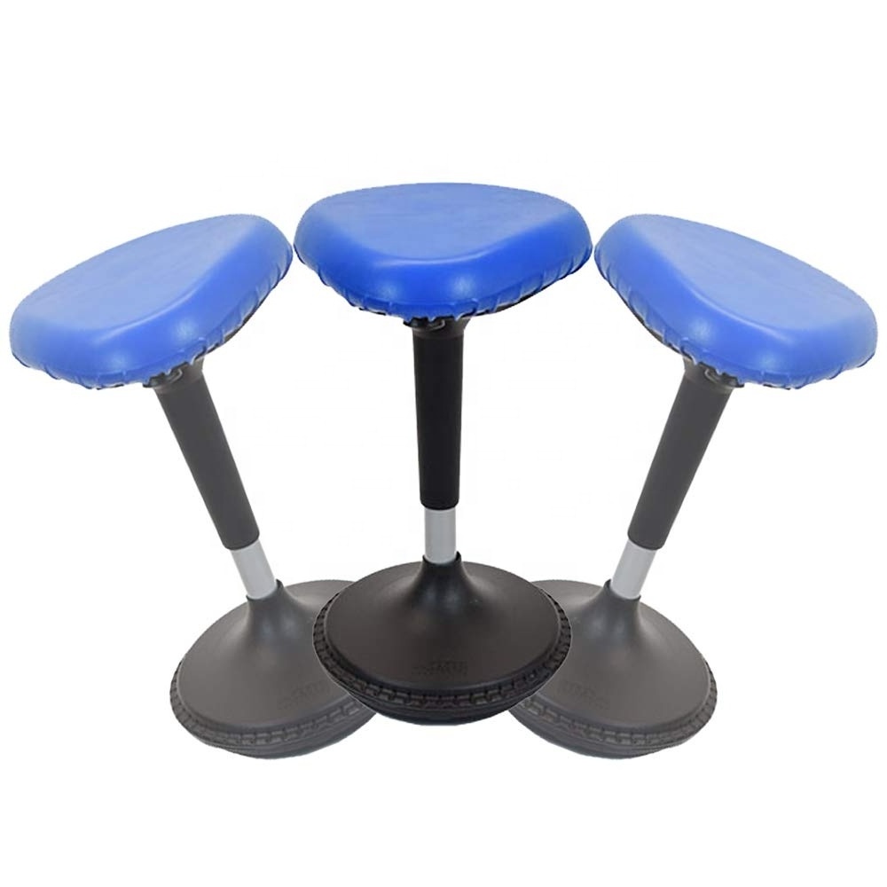 new adjustable swivel leaning sit wobbling computer bar kids office chair wobble stool for adults classroom