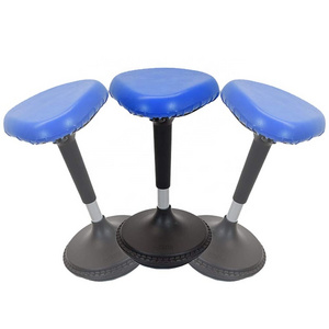 new adjustable swivel leaning sit wobbling computer bar kids office chair wobble stool for adults classroom