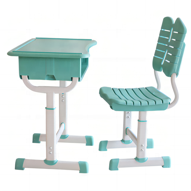 Factory adjustable plastic primary children's student kids study single sets seater school desk tables and chair furniture