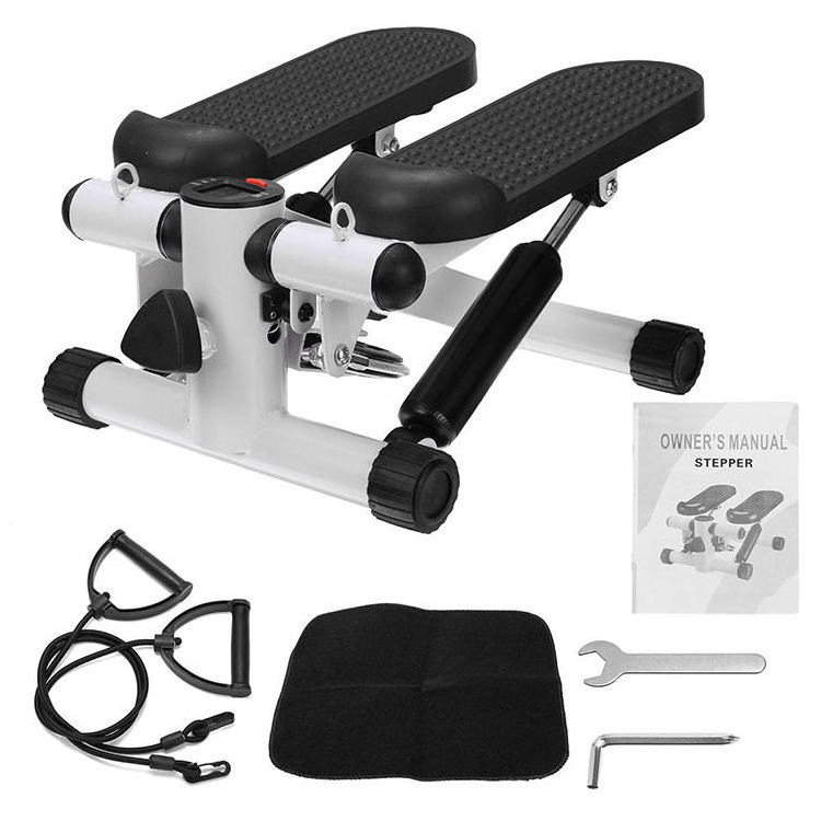 Mini Exercise Stepper With Resistance Bands Multifunctional Home Aerobic Fitness Equipment