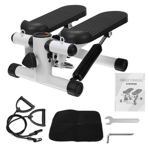 Mini Exercise Stepper With Resistance Bands Multifunctional Home Aerobic Fitness Equipment