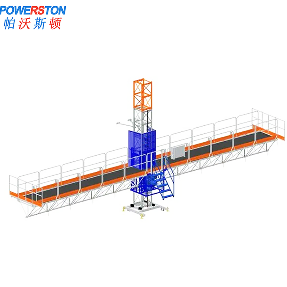 Easy Operation Construction Work Single Double Tower Climber Mast Climbing Platform