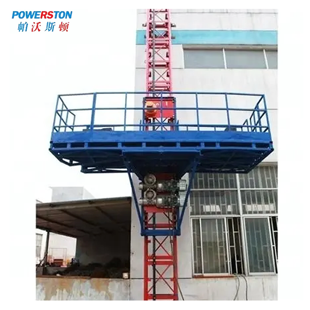 Easy Operation Construction Work Single Double Tower Climber Mast Climbing Platform