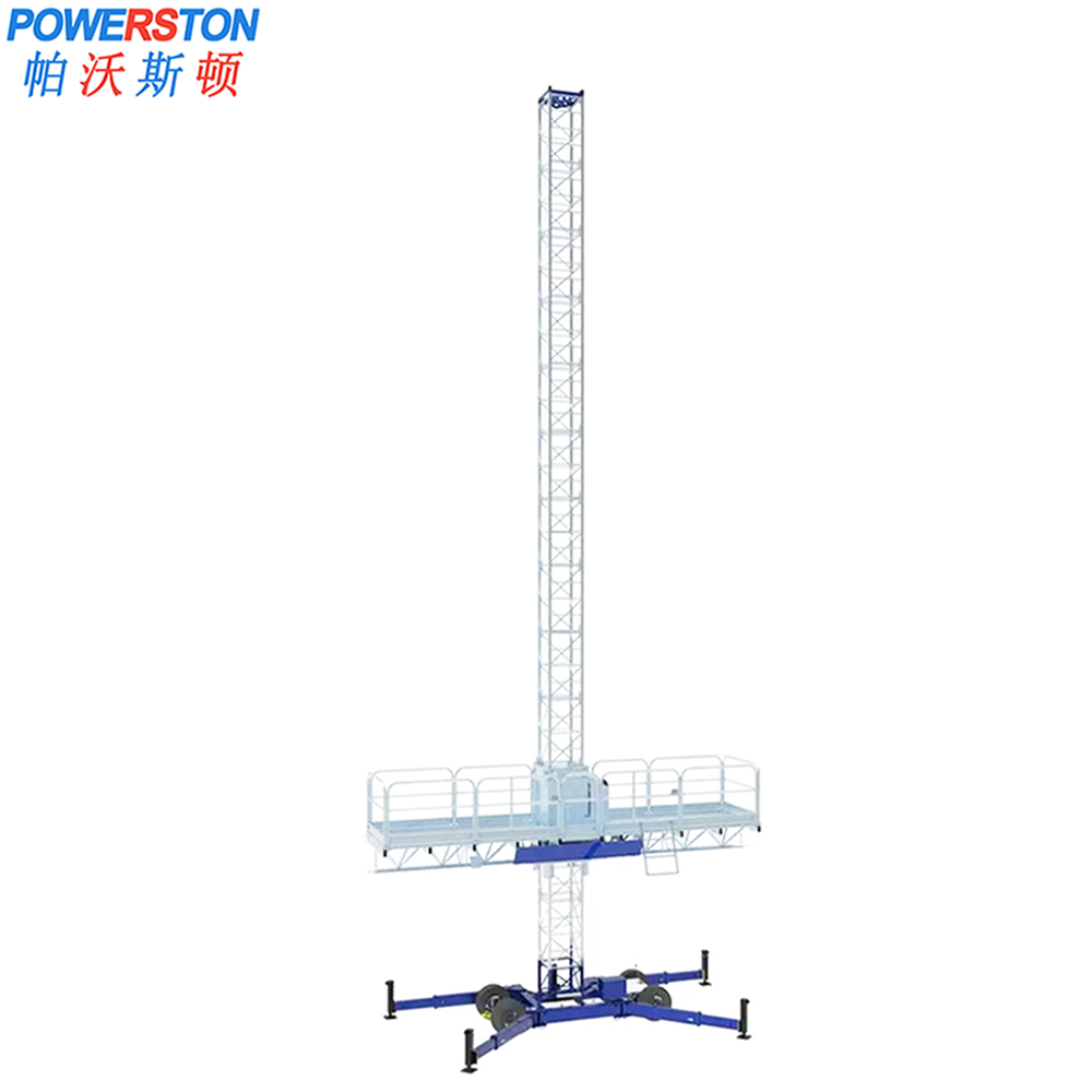 Easy Operation Construction Work Single Double Tower Climber Mast Climbing Platform