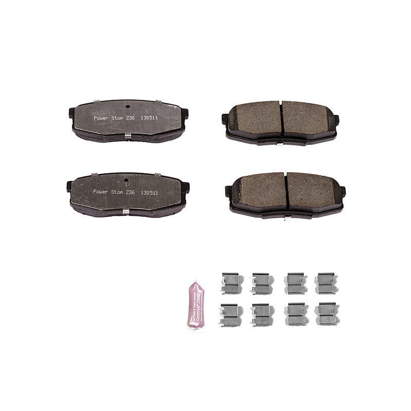 D1304 Z36 power stop hilux brake pad fitting kit brake pad for toyota brake pads