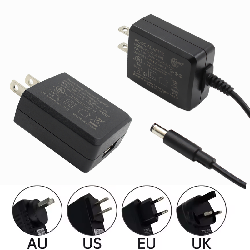 wall ac dc charger 5v 1a 2a 2.1a 3a 3000ma power adaptor supply usb 5v 4a 2.4a 1.5a 5a amp power adapter for type c uk usa eu kc