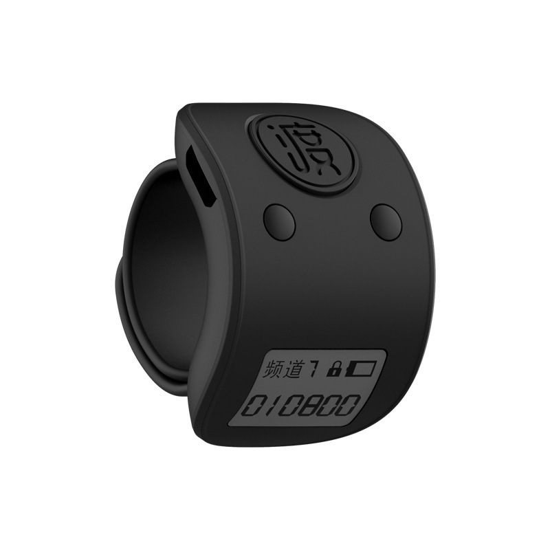 Mini Mute Digital Finger Ring Lightweight Prayer Counter Clicker Durable Hand Tally Counter with Lock Backlit Function