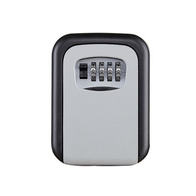 Wall Mounted Key Safe Box Weatherproof 4 Digit Combination Key Storage Lock Box Indoor Outdoor