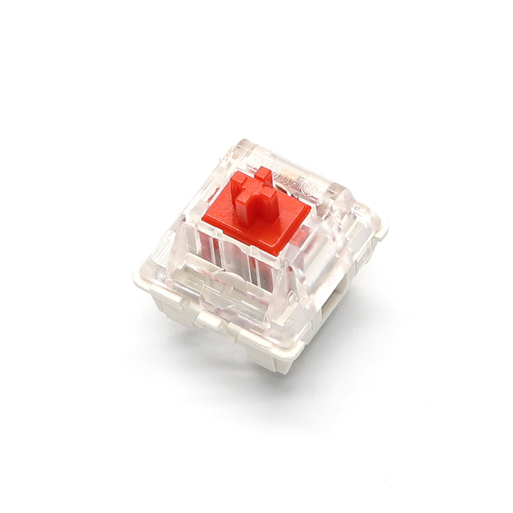 New arrival Rose Red transparent housing silent 5 pin 60g 70g 80g 100g RGB gaming mechanical Aliaz keyboard switch