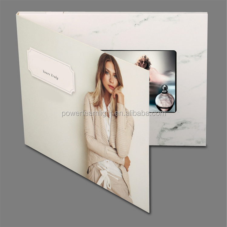 Newest Design Video Postcard/ Video Mailer/ LCD Video Brochure Card