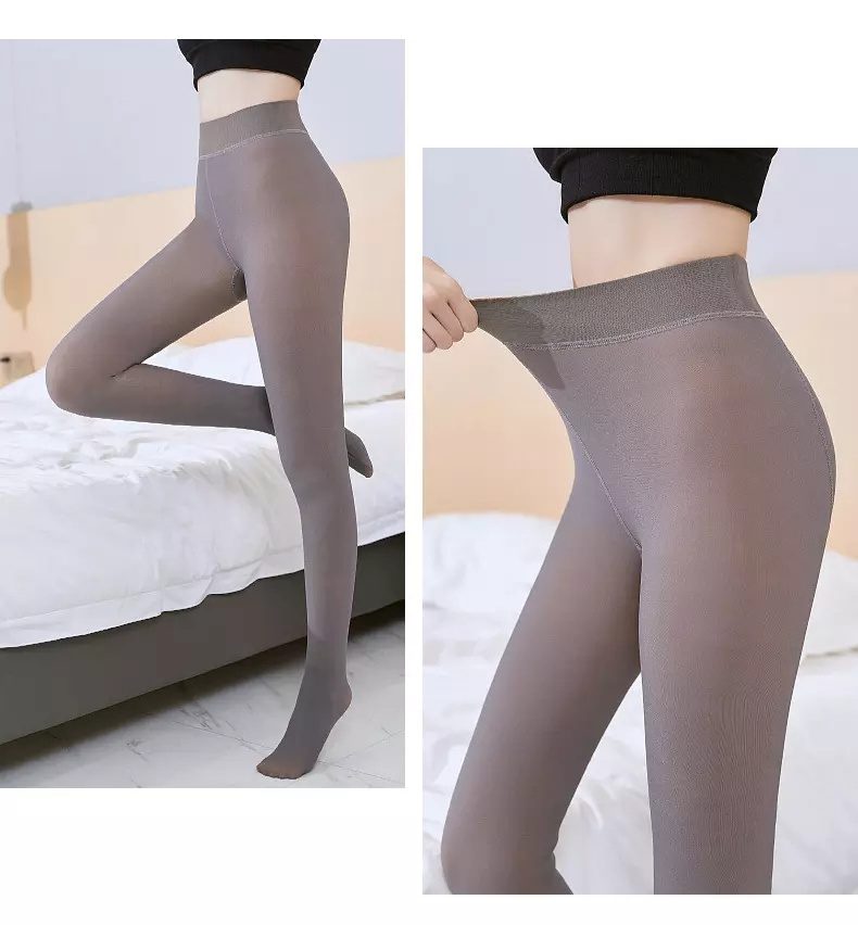 Translucent Warm Pantyhose Leggings Slim Stretchy Opaque Soft Tights Translucent thick pantyhose for Winter Outdoor