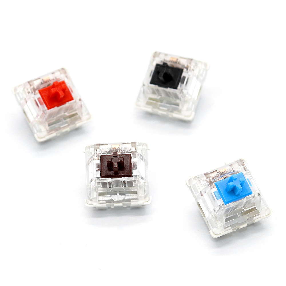 New arrival Rose Red transparent housing silent 5 pin 60g 70g 80g 100g RGB gaming mechanical Aliaz keyboard switch