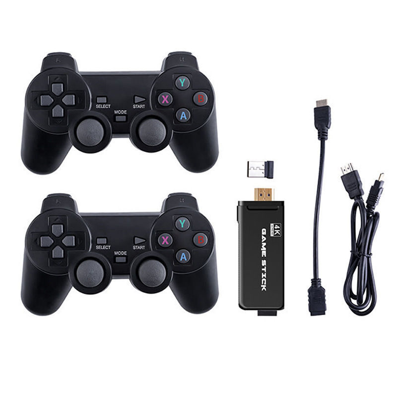 Data Frog Y3 Lite 10000 Games 4K Game Stick TV Video Game Console 2.4G Wireless Controller for PS1/SNES 9 Emulator Retro Console