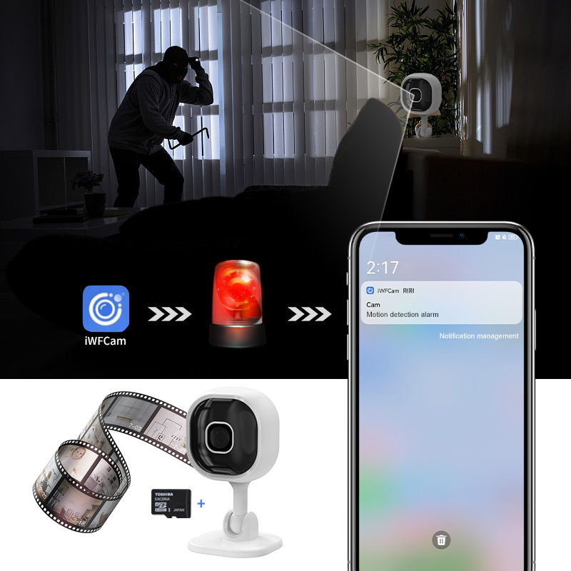 Good Quality HD Smart Home Security Camera IP Wifi Camera Night Vision CAM Slim WiFi Smart Security Camera