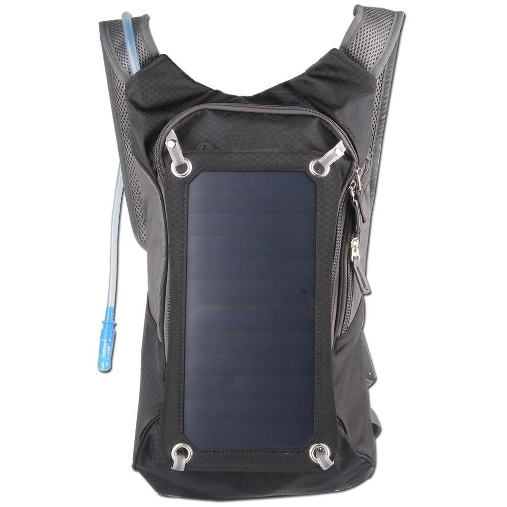 Solar Powered Bicycle Backpack with 7W High Quality Sunpower Solar Panel Charger with Water Backpack