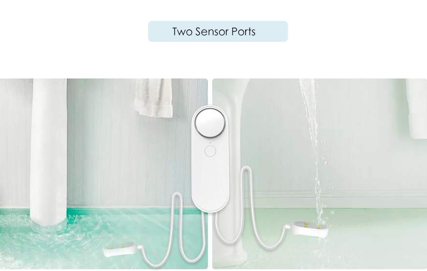 Smart Water Flow Level Sensor With Alarm Alexa Voice Speaker Remote Control WiFi Detector Smart Life App Tuya Water Leak Sensor