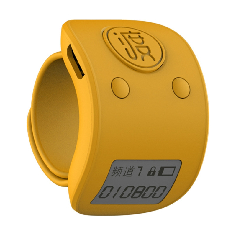 Mini Mute Digital Finger Ring Lightweight Prayer Counter Clicker Durable Hand Tally Counter with Lock Backlit Function