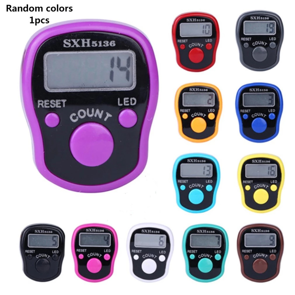 Promotion Gift Digital Tally Finger Counter For Muslim Lcd digit number finger manual hand tasbih tally counter