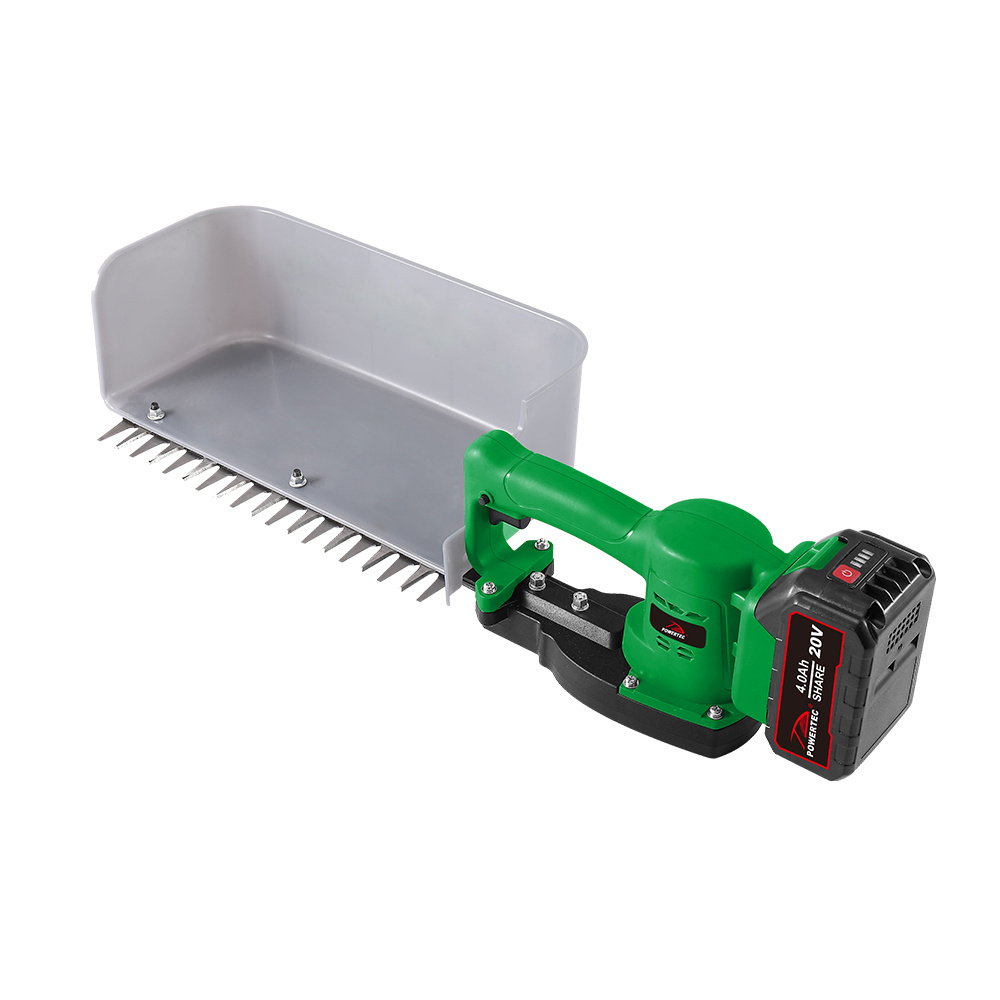 POWERTC Agricultural 20V Cordless Tea Picking Machine Tea Leaf Picker With Lithium Battery Tea Plucker Plucking Machine