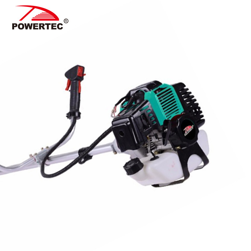 POWERTEC wholesaler 750w 1150w 1400w 2-stroke gas brush cutter gasoline grass trimmer