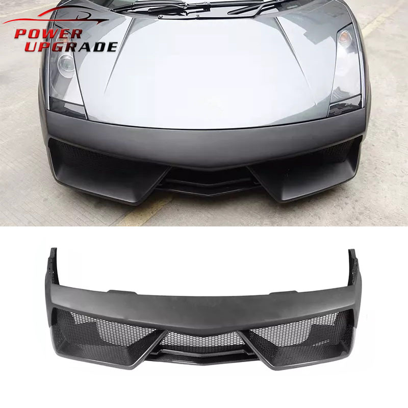 Superleggera Style Partial Carbon Fiber FRP Front Bumper For Lambo Gallardo LP570 2004-2007