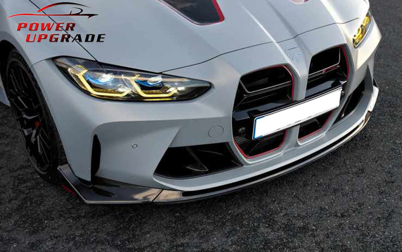 High Quality Dry Carbon Fiber Front Lip CSL Style For BMW G80 M3 G82 M4 2021+ Front Bumper Chin Spoiler Carbon Fiber Car Tuning