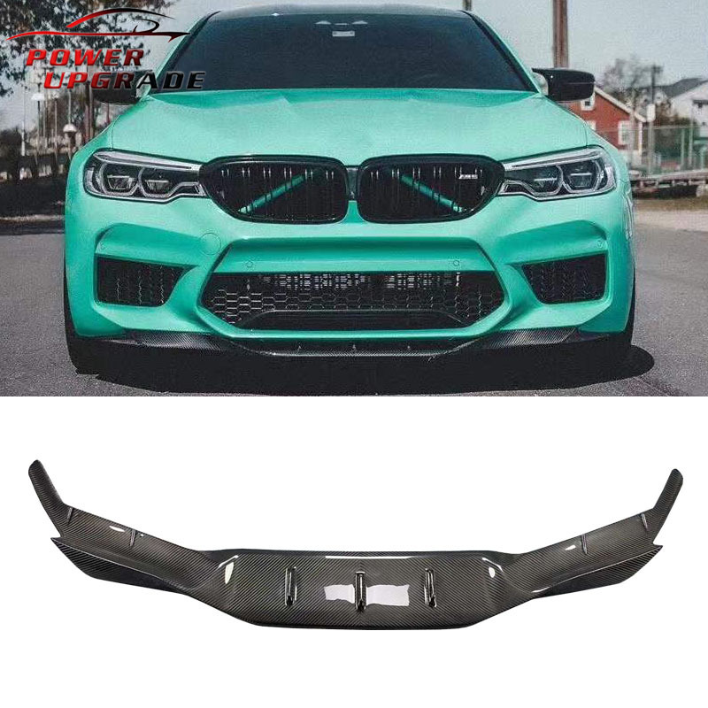 RKP Style Carbon Front Bumper Lip Front Spoiler Winglet Splitter For BMW M5 F90 2018-2020