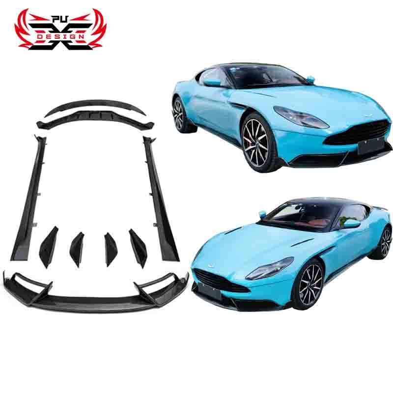 Dry Carbon Fiber Front Bumper Lip Splitter Canards Rear Diffuser  Side Skirts Wing Spoiler For Aston Martin DB11 Body kit