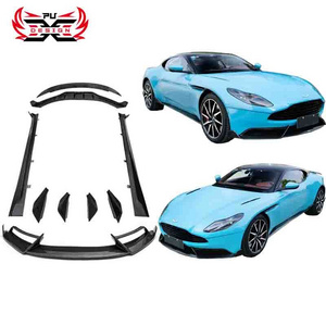 Dry Carbon Fiber Front Bumper Lip Splitter Canards Rear Diffuser  Side Skirts Wing Spoiler For Aston Martin DB11 Body kit