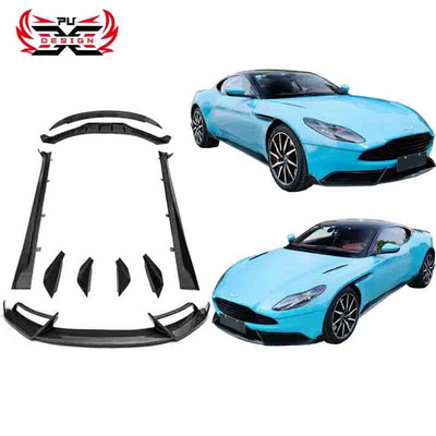 Dry Carbon Fiber Front Bumper Lip Splitter Canards Rear Diffuser  Side Skirts Wing Spoiler For Aston Martin DB11 Body kit