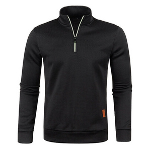 Wholesale Golf Apparel Men's Clothing Sports Long Sleeve Polo Shirt 100%Cotton Polyester With Front Zipper Cheap Man Polo Shirts