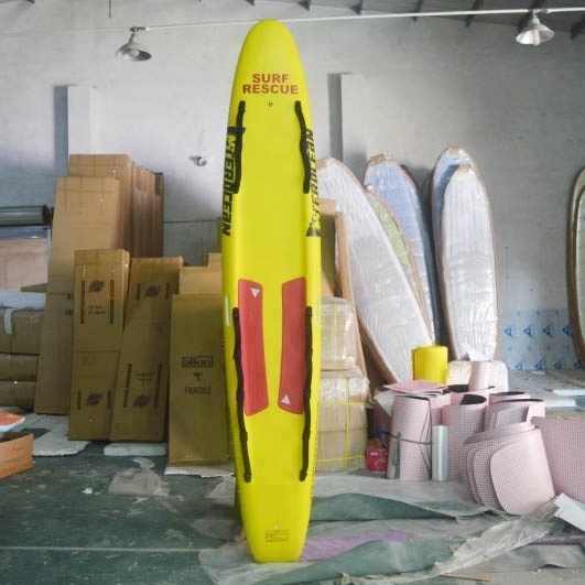 2023 Fiberglass Rescue Board Customized EPS Foam Race Boards Surf Rescue board