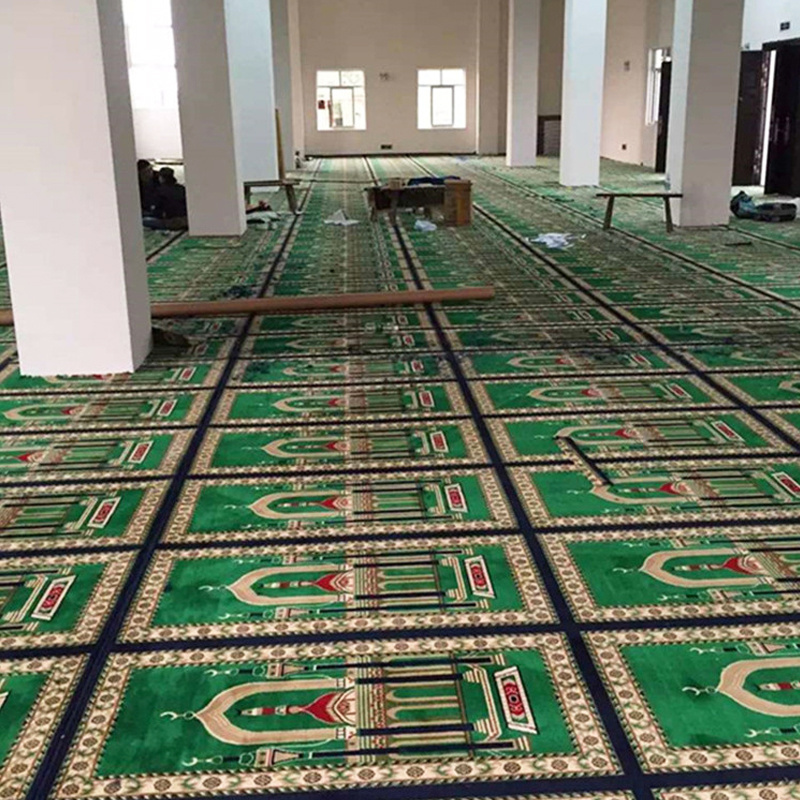 Prayer Carpet Printed nylon Muslim Wall to Wall  Mosque Floor Custom  Carpets