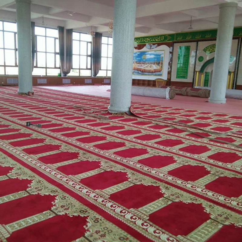 Prayer Carpet Printed nylon Muslim Wall to Wall  Mosque Floor Custom  Carpets