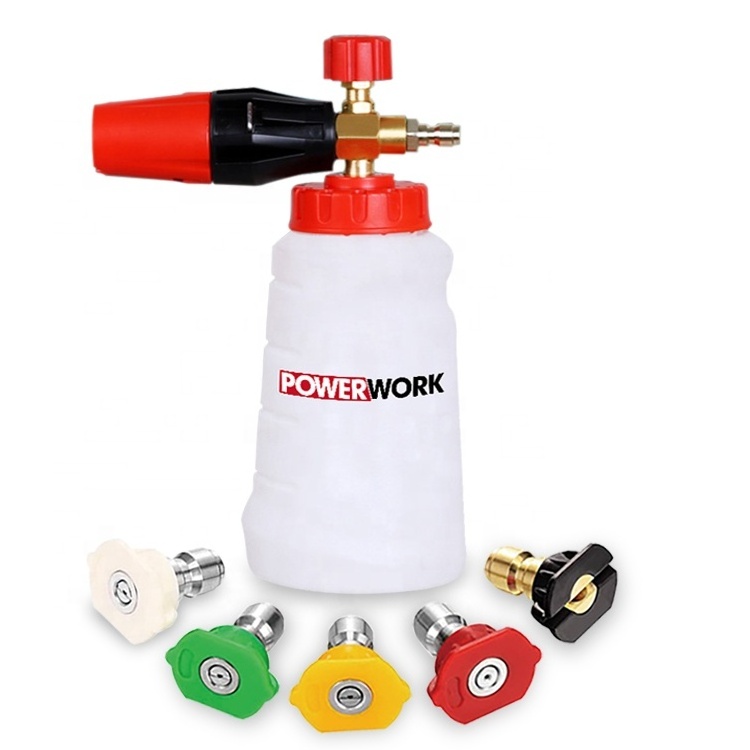 Factory Supply Durable Adjustable soap bottle Snow Foam Lance generator Car Washer Brass nozzle Foam Blaster Cannon spray gun