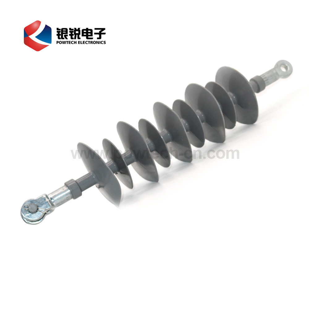 High Voltage Polymeric Insulators 12KV 15KV 24KV 28KV 33KV 36KV Silicone Rubber Composite Suspension Insulator