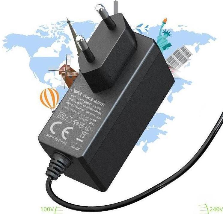 power supply intertek cctv 5v3a 12v2a 5v lamp led uk us eu plug charger power line wall mount power adapter 12v 1.5a