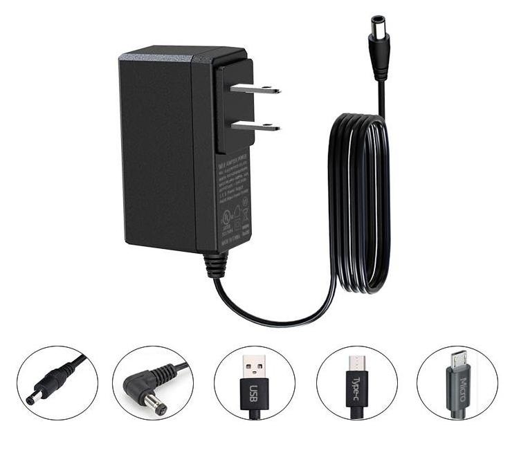 power supply intertek cctv 5v3a 12v2a 5v lamp led uk us eu plug charger power line wall mount power adapter 12v 1.5a