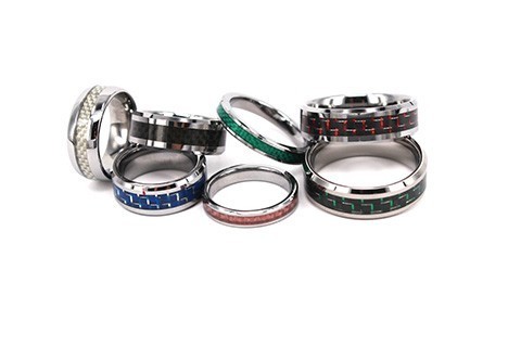 POYA Jewelry Matching His And Her Tungsten Wedding Band Set Infinity Ring