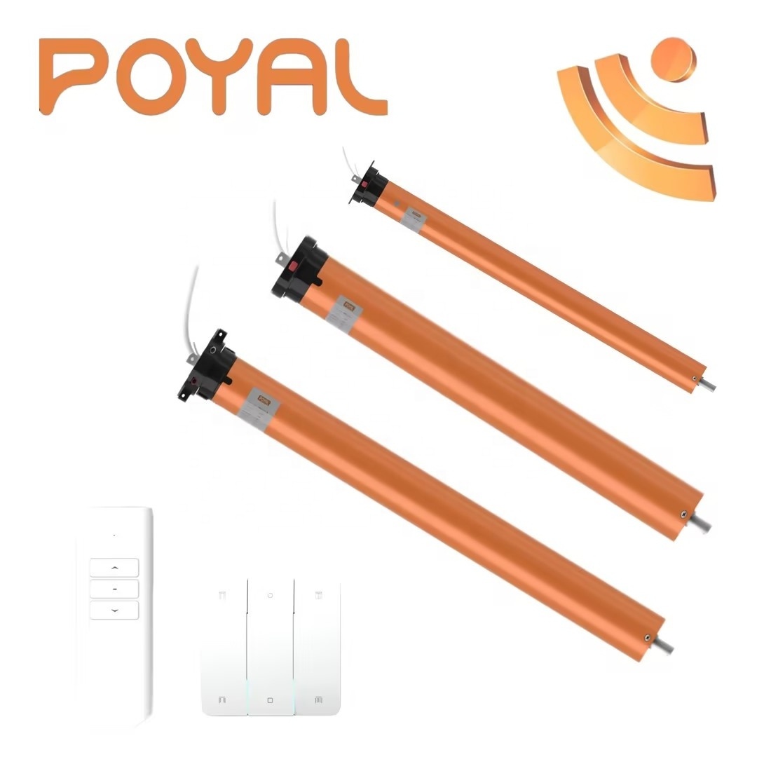 POYAL Alexa Smart Motorized Wireless Tubular Motor Mechanic Limit Electric AC Shade Motor