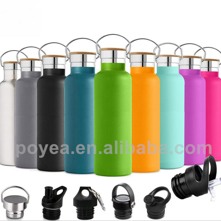 2024 Promotional Stainless Steel insulated Water Bottle Standard Mouth vacuum flask Bottle BPA Free heated thermos With Straw