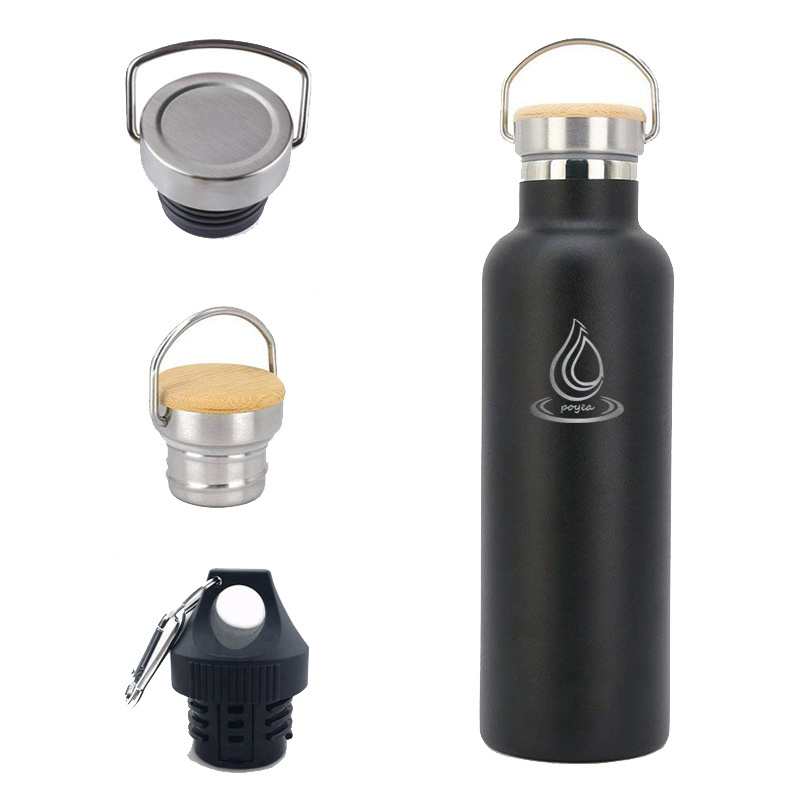 2024 Promotional Stainless Steel insulated Water Bottle Standard Mouth vacuum flask Bottle BPA Free heated thermos With Straw