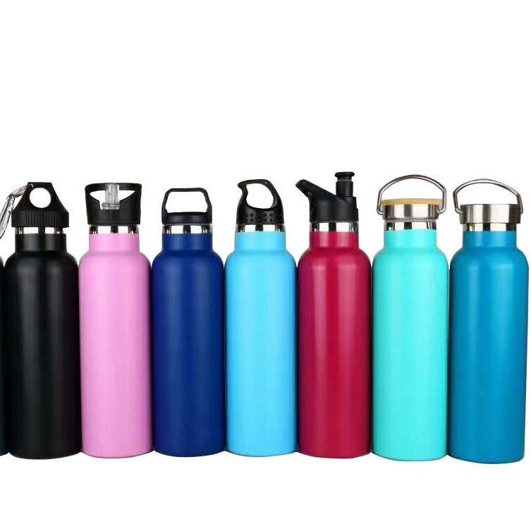 2024 Promotional Stainless Steel insulated Water Bottle Standard Mouth vacuum flask Bottle BPA Free heated thermos With Straw