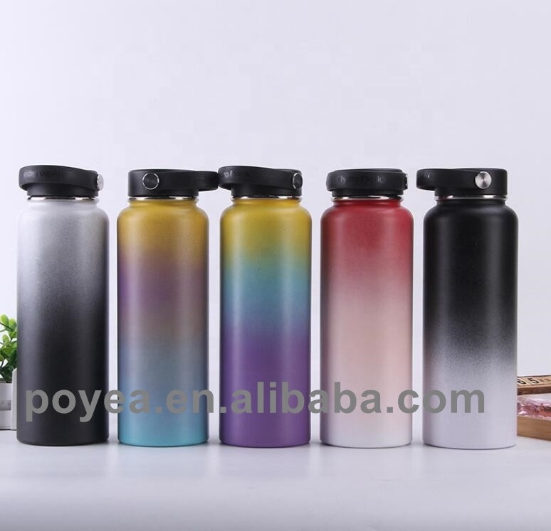 Large Capacity 32oz/40oz Double Wall Stainless Steel Thermos Bottle Portable Vacuum Flask Hot Water Bottle Camping Business Top